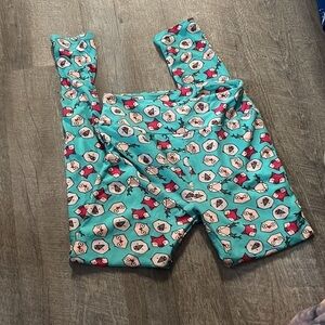 One size LuLaRoe geometric Forest animal buttery soft legging